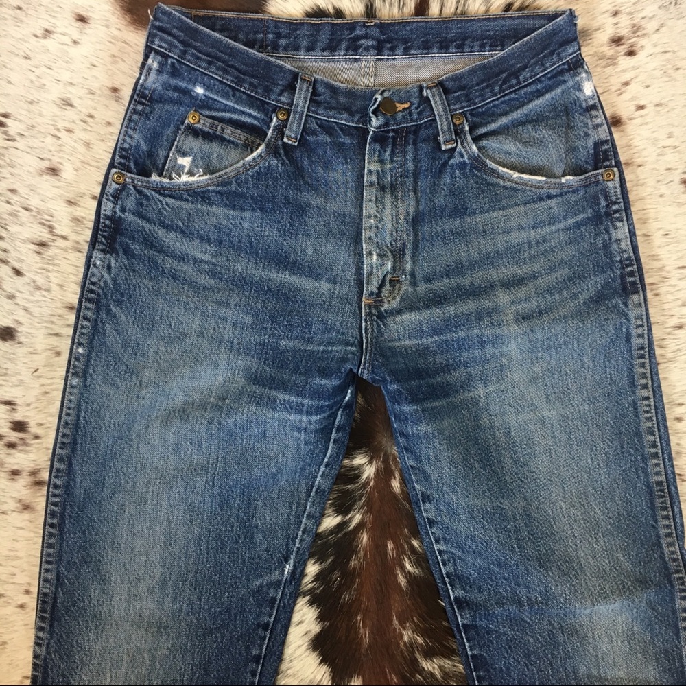 Vintage Wrangler Denim Jean Natural Fade Fades vtg